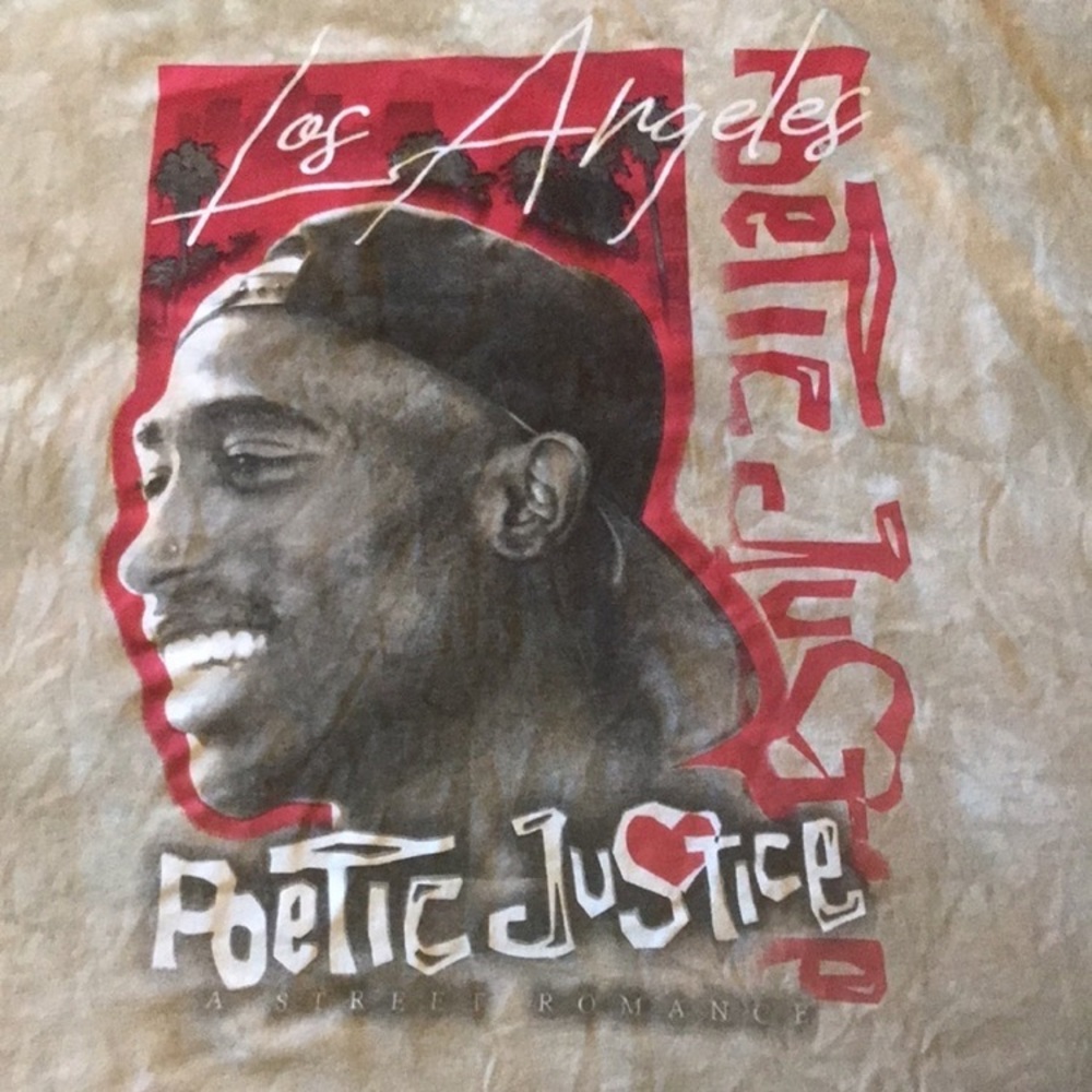 Tupac Poetic Justice Graphic T-shirt 4XL